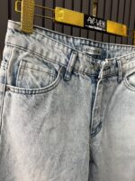 LACOSTE PREMIUM BAGGY KOT PANTOLON (BUZ MAVİSİ) - Görsel 2